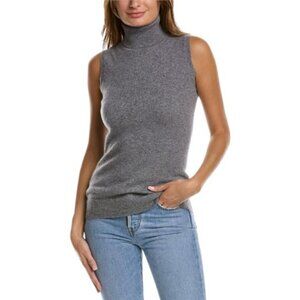 Colour Works light grey sleeveless mock neck tank top size L